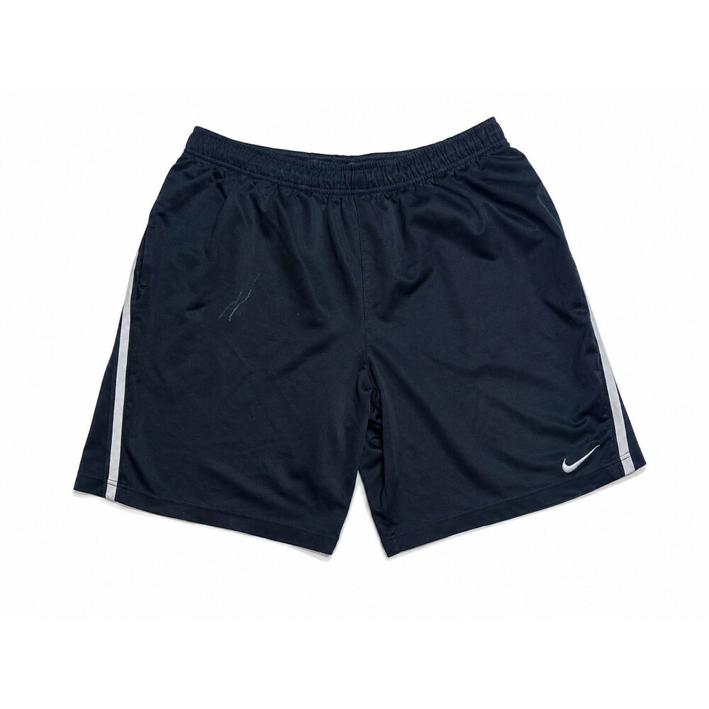 Nike Men’s Dri-FIT Athletic Shorts Black White Stripes Size XL